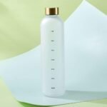 Eforcase Plastic Water Bottle 32 Oz, Slim Water Bottle with Time Marker, 1 Liter Large Capacity Time Marked Cute Water Bottles for Women Men Fitness,Office and Outdoor Sports - Image 5