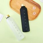 Eforcase Plastic Water Bottle 32 Oz, Slim Water Bottle with Time Marker, 1 Liter Large Capacity Time Marked Cute Water Bottles for Women Men Fitness,Office and Outdoor Sports - Image 7
