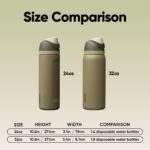 Owala FreeSip Insulated Stainless Steel Water Bottle with Straw, BPA-Free Sports Water Bottle, Great for Travel, 32 Oz, Off Road - Image 4