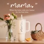 Mama Tumbler 40 oz Cup with Lids Straws First Mothers Day Gifts for New Mom Gifts for Pregnant Mother, Mama, Mom To Be - Image 3