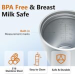 Portable Bottle Warmer for Travel – 15oz 316 Stainless Steel, 16000mAh Battery, Fast Heating & Precise Temp Control, Car Cup Fit, Long Battery Life, Perfect for Outdoor or On-The-Go Moms - Image 7