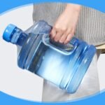 Hoolerry 2 Pieces Water Bottle 1 Gallon Round Plastic Water Jug with Handle Reusable Leak Proof Bottle for Gym Sports Office Daily Cold Liquids Drinking Use, Blue - Image 5