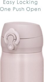 Thermos JNL-355 BEP Water Bottle, Vacuum Insulated Portable Mug, 0.35 L; Beige Pink, Easy to Clean and Easy to Clean, Lightweight Type, One-touch Opening, Stainless Steel Bottle, Hot and Cold - Image 4