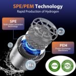 Hydrogen Water Bottle Generator, Portable Rechargeable aquahealth Hydrogen Water, Hydrogen Water Ionizer Machine, with SPE/PEM Technology, for Home Office Travel Fitness Drinking - Image 4