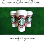 Personalized Authentic SB Reusable Coffee Cup 16 Ounces with Lid - Variety of Colors Available - Ships Free - BPA Free Plastic - Image 5