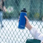 koodee 2 Pack Water Bottle 26 oz Stainless Steel Double Wall Vacuum Insulated Sports Water Bottle with Leakproof Spout Lid, BPA Free (Navy-Grass Green) - Image 4