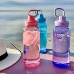 Takeya Tritan Sport Water Bottle with Spout Lid - BPA-Free & Dishwasher-Safe Water Bottle - Reusable Bottle with Lid Handle - Simple Leak-Proof Water Bottle - 24 oz, Flutter Pink - Image 4