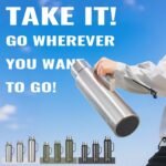 Insulated Vacuum Thermo Bottle 1500ml/50.7oz with Cup Stainless Steel Coffee Bottles for Hot and Cold Drink Water Flask.(Silver, with Handle, 1500ml) - Image 3