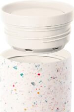 Simple Modern Travel Coffee Mug Tumbler with 360° Lid | Ceramic-Lined Insulated Stainless Steel Cold Brew Iced Coffee Cup | Gifts for Women Her Him | Voyager Signature | 16oz | Cream Terrazzo - Image 4