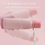 20oz Water Bottle Insulated with Straw & Handle Double Wall Vacuum Stainless Steel Water Flask Keep Cold 24h Hot 12h for Sports, Travel, School (Pink) - Image 6