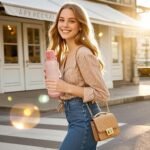 20oz Water Bottle Insulated with Straw & Handle Double Wall Vacuum Stainless Steel Water Flask Keep Cold 24h Hot 12h for Sports, Travel, School (Pink) - Image 7