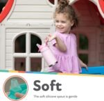 Nuby Thirsty Kids No Spill Flip-It Reflex Stainless Steel Travel Cup or Water Bottle - 10 Oz - 18+ Months - Pink - Back to School Essentials - Image 4