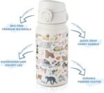 GOPPUS 12 oz Kids Water Bottle - Stainless Steel Insulated Water Bottle, BPA Free, Odorless, Durable and Reusable for School, Sports and Outdoor Activities(White Dog) - Image 5