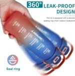 Motivational Water Bottle 32oz with Time Marker- Leakproof & BPA Free Sports Water Bottle with Straw & Carry Strap for Gym, Travel and Outdoor Sports (Blue/Orange Gradient) - Image 5