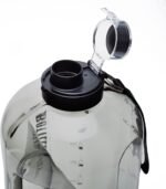 1 Gallon Water Jug with Flip-top Lid and Handle Strap, Leak-proof BPA Free Reusable Time Marker Reminder Large Capacity Gallon Water Bottle for Outdoor Sports Fitness Gym Hiking - Image 3