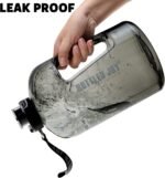1 Gallon Water Jug with Flip-top Lid and Handle Strap, Leak-proof BPA Free Reusable Time Marker Reminder Large Capacity Gallon Water Bottle for Outdoor Sports Fitness Gym Hiking - Image 5