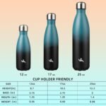 Insulated Water Bottles,25 oz Double Wall Stainless Steel Vacumm Metal Flask for Sports Travel,Indigo Black - Image 5