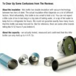 Cute Small Water Bottle, 4.4 Fl. Oz, Pack of 2, Mini Slim Flask for Kids, Portable Skinny Purse Water Bottle, Vacuum Insulated Reusable Leak Proof Stainless Steel Cup - Image 3