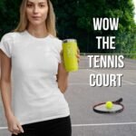 Onebttl Personalized Tennis Gifts for Women, Tennis Lovers, Men, 20oz Stainless Steel Tumbler for Christmas, Birthday with Laser Initial - L - Image 5