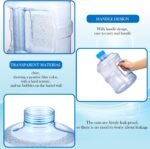 Bokon 2 Pieces gallon water jugs Round Plastic Water Bottle with Handle Screw Cap Reusable Large Capacity Bottle for Camping Outdoor Travel Gym Use - Image 4