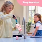 Kids Water Bottle 20oz Durable Leak-Proof Plastic Water Cup for Kids Toddlers,With Straw Handle and Pop-Up Spout Cover,Safe for School Sports Daycare Travel & Camp - Image 7