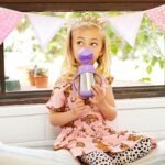 Munchkin Cool Cat Sippy Cup with Straw for Toddlers, Stainless Steel Straw Cup, 8 Ounce, Purple - Image 4