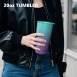 TILUCK 20 oz Tumbler with Lid, Vacuum Insulated Stainless Steel Coffee Mug, Double-Walled Travel Tumbler for Hot and Cold Drinks(BluePurple, 20oz) - Image 6