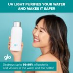 Glo - UV Water Smart Bottle | Eliminates Bad Odor and Taste | Double Insulation Stainless Steel BPA Free 400ml | Keeps Water Hot 12h and Cold 24h | Perfect for Camping Hiking Cycling and Survival - Image 4