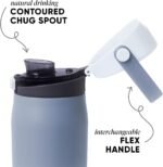 Simple Modern Mesa Sport Water Bottle with Covered Chug Lid | 24oz Cup Holder Friendly Insulated Stainless Steel Bottle for Gym, Sports and Travel | Costal Fog - Image 3