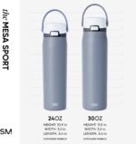 Simple Modern Mesa Sport Water Bottle with Covered Chug Lid | 24oz Cup Holder Friendly Insulated Stainless Steel Bottle for Gym, Sports and Travel | Costal Fog - Image 7