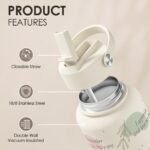 Inspiration Gifts for Women Girls, Inspiration Water Bottle 32oz Stainless Steel with Lid, Insulated Bottles Gift Idea for Birthday Christmas - Image 4