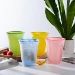 KX-WARE 18 Ounce Double Walled Colorful Tabletop Insulated Plastic Tumbler Cup Keeps Drinks Cold and Hot, set of 8 Multicolor - Image 5