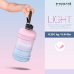 HYDRATE XL Gym Water Bottle for Men - Half Gallon Water Jug, Perfect for Hydration - Flip Cap Large Sports Bottle with Leak Proof Silicone Seal - BPA Free, Reusable Bottle - 2.2L Blue - Image 7