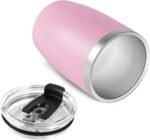 VEGOND Stainless Steel 12 oz Tumblers bulk Vacuum Insulated Double Wall Travel Tumbler with Lid and Straw Reusable Tumbler, Pink 1 Pack - Image 6
