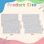 Tenceur 5 Sheets Custom Name Letter Stickers for Cups Waterproof UV DTF Cup Wraps Personalized Name Stickers Vinyl Letter Alphabet Decals for 14-40oz Tumbler Water Bottles DIY Craft - Image 3