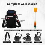 Insulated Water Bottle 64oz,Triple Wall Vacuum Stainless Steel(Dishwasher Safe),Leak Proof & Non-BPA,Flask Jug with Paracord Handle & Straw Spout Lids Sports Sakura - Image 6