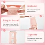 3 Pack Silicone Sleeves for Philips Avent Natural Glass Baby Bottles, Anti Breakage Baby Bottle Holder for Baby Girls, Compatible with Philips Avent Glass Natural Baby Bottle, 8 oz - Image 6