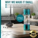 H2-Max Hydrogen Water Bottle Generator with SPE/PEM Membrane, 3rd Party US Lab Tested (6.1 PPM), Portable 7 Oz Capacity - Image 7