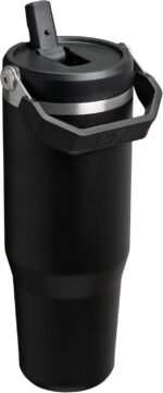 Stanley IceFlow 2.0 Flip Straw Tumbler with Handle 30 oz | Twist On Lid and Flip Up Straw | Leak Resistant Water Bottle | Insulated Stainless Steel | BPA-Free | Black 2.0 - Image 4