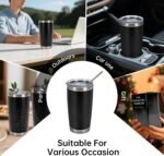 IEOVIEE 32 Pack, 20oz Stainless Steel Bulk Tumblers with Lids and Straws, Double Wall Insulated Travel Mug, Durable Powder Coated Tumbler Bulk Cup for Cold and Hot Drinks(Black) - Image 8