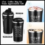 Team Gifts for Employees Coworkers from Boss Stainless Steel 17oz Tumbler Best Team Ever Dream Office Gift Ideas for Teammate Teamwork Building Nurse Teacher(Black,4 Pcs) - Image 3