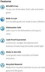 Nalgene Sustain Tritan BPA-Free Growler Bottle Made with Material Derived from 50% Plastic Waste (using ISCC certified mass balance), 64 OZ, Clear - Image 3