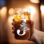 Personalized Gifts for Women – 16oz Initial Glass Cup with Lid & Straw – Custom Bridesmaid Tumbler for Wedding Party, Bachelorette Party,Christmas,Birthday,or Thank You Gift-J - Image 3