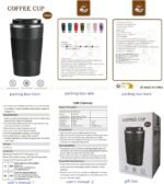 12oz Travel Coffee Cups Insulated Tumbler Thermal Mug to Go with Lid Leak Proof Reusable Stainless Steel Coffee Mug Spill Proof for Hot and Iced Cold Drinks (Green, 380ml) - Image 3