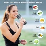 Hydrogen Water Bottle,Up to 6000 PPB Hydrogen Water Bottle Generator,Advanced SPE/PEM Technology,8oz Rechargeable Portable Generator with LED Display - Image 4