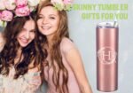 Personalized Tumbler Cup with Initials.Cup with Letter H 20oz Skinny Tumbler.Personalized Travel Monogram Letter Coffee Mug Gifts.Custom Initial Tumbler gifts for Women Birthday Christmas. - Image 5