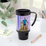 Thermo-Temp 16 oz. Black Acrylic DIY Create Your Own Travel Mug - Image 6