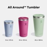 Hydro Flask All Around Tumbler Press-in Lid, Insulated Travel Mug, Stainless Steel Coffee Cup 20 Oz Reef Pink - Image 7