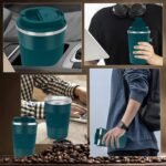 Coffee Mug 12oz - Insulated Travel Mug Spill Proof with Leakproof Lid Vacuum Stainless Steel Travel Coffee Mug Water Tumbler to GO, Reusable Coffee Cup for Men and Women for Hot & Cold Drinks - Image 6