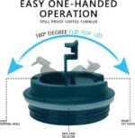 Coffee Mug 12oz - Insulated Travel Mug Spill Proof with Leakproof Lid Vacuum Stainless Steel Travel Coffee Mug Water Tumbler to GO, Reusable Coffee Cup for Men and Women for Hot & Cold Drinks - Image 7